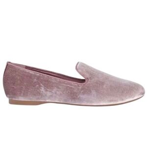 Birdies The Starling Antique Rose Faux Fur Velvet Pink Loafer Flats NWOT - 10.5